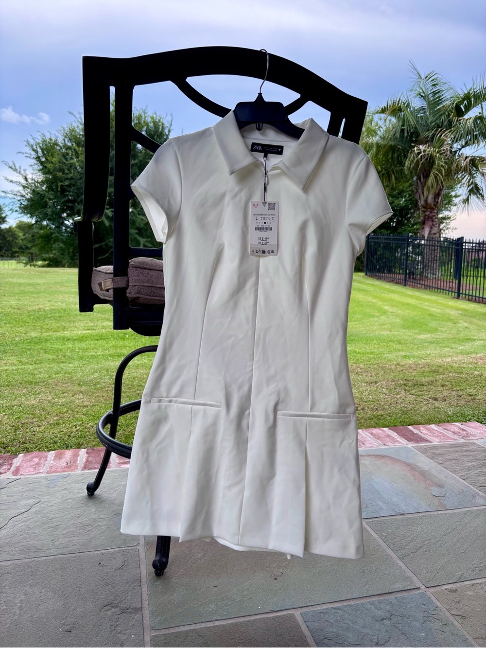 Zara White Polo Mini Dress